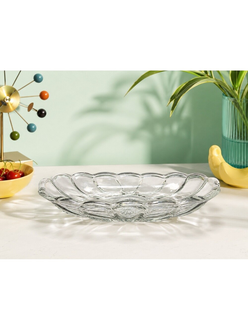 Anchor Hocking 1970s Banana Split Relish Dish 561G Clear Glass 8.5x4” FREE SHIP